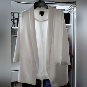 Worthington white 3/4 sleeve blazer size Med.